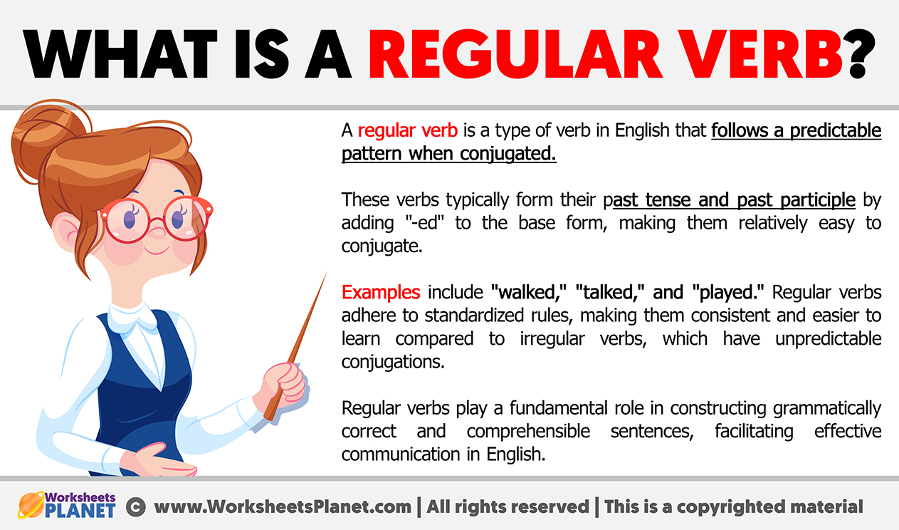 What is a Regular Verb  Definition of Regular Verb